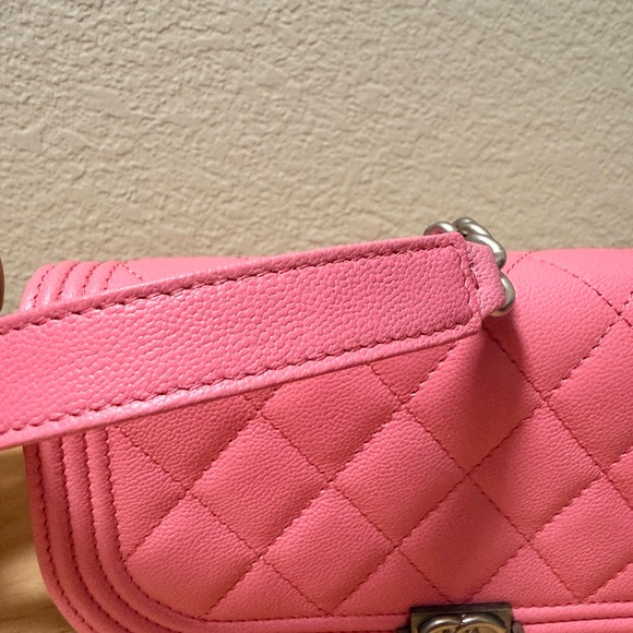 Chanel Boy Pink Quilted Crossbody Bag - Picture 10 of 15